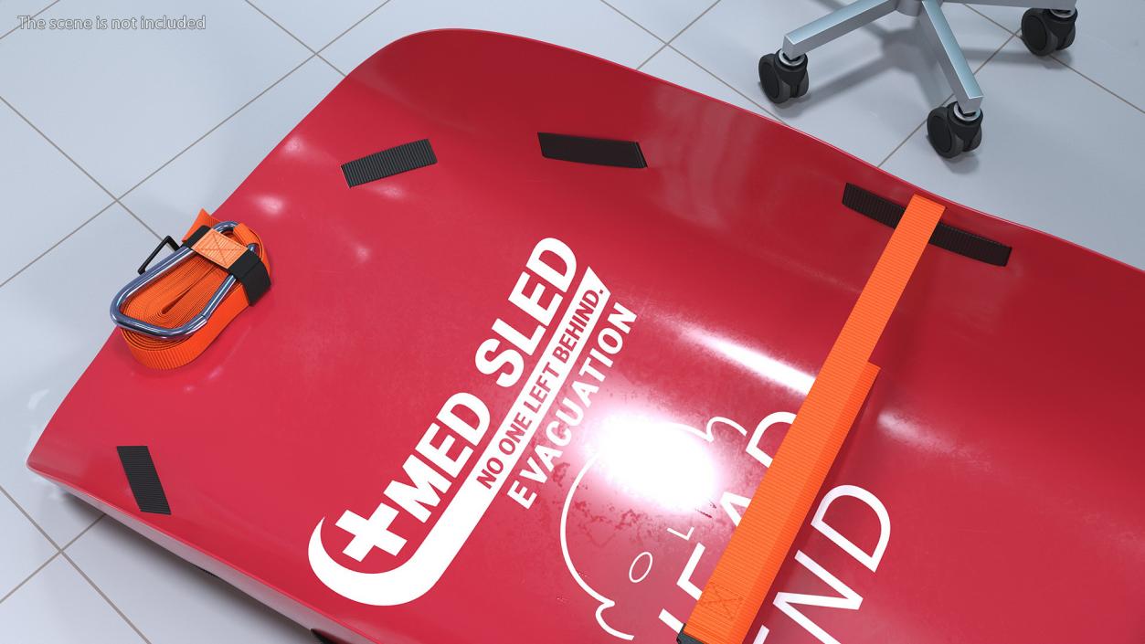 Med Sled Red 3D