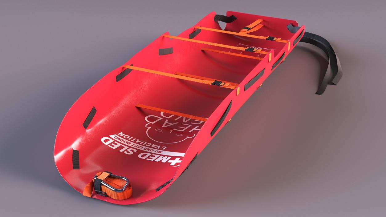 Med Sled Red 3D