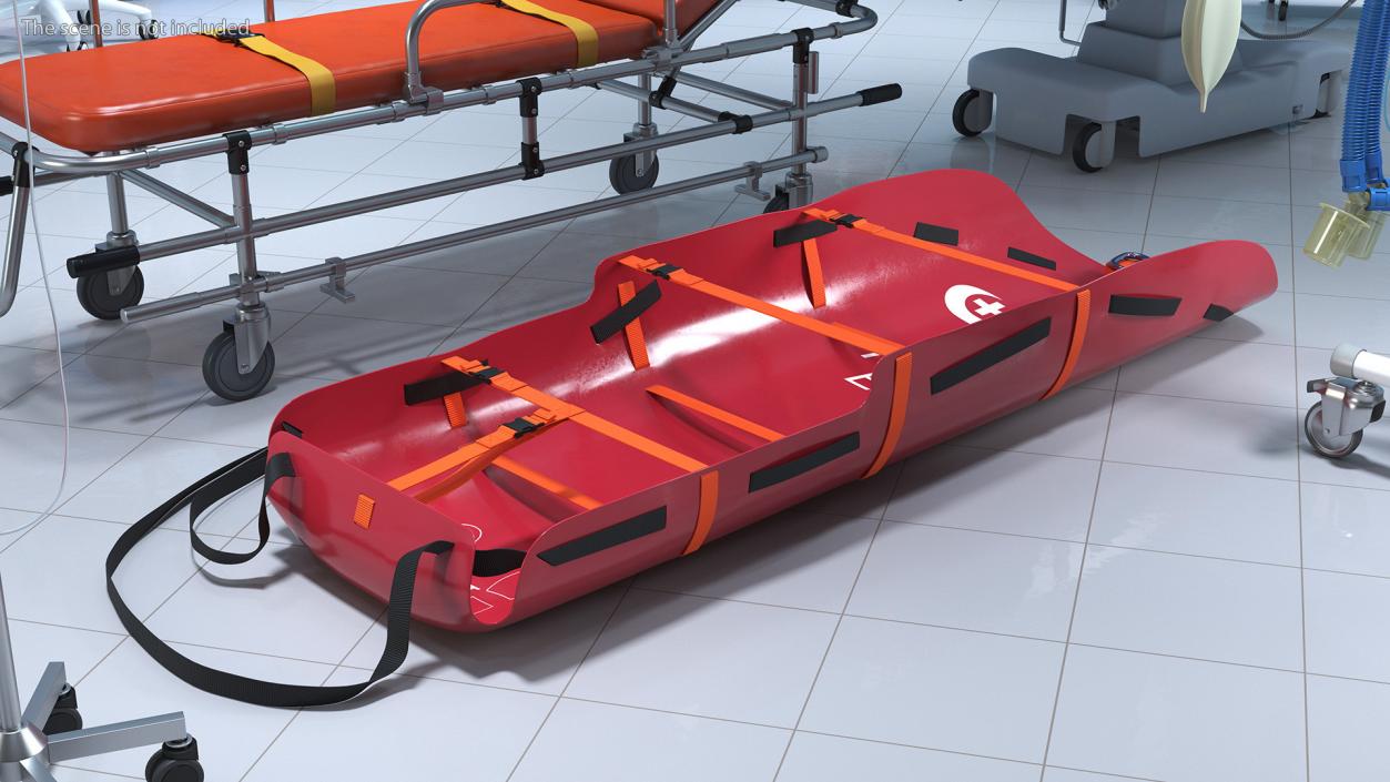 Med Sled Red 3D