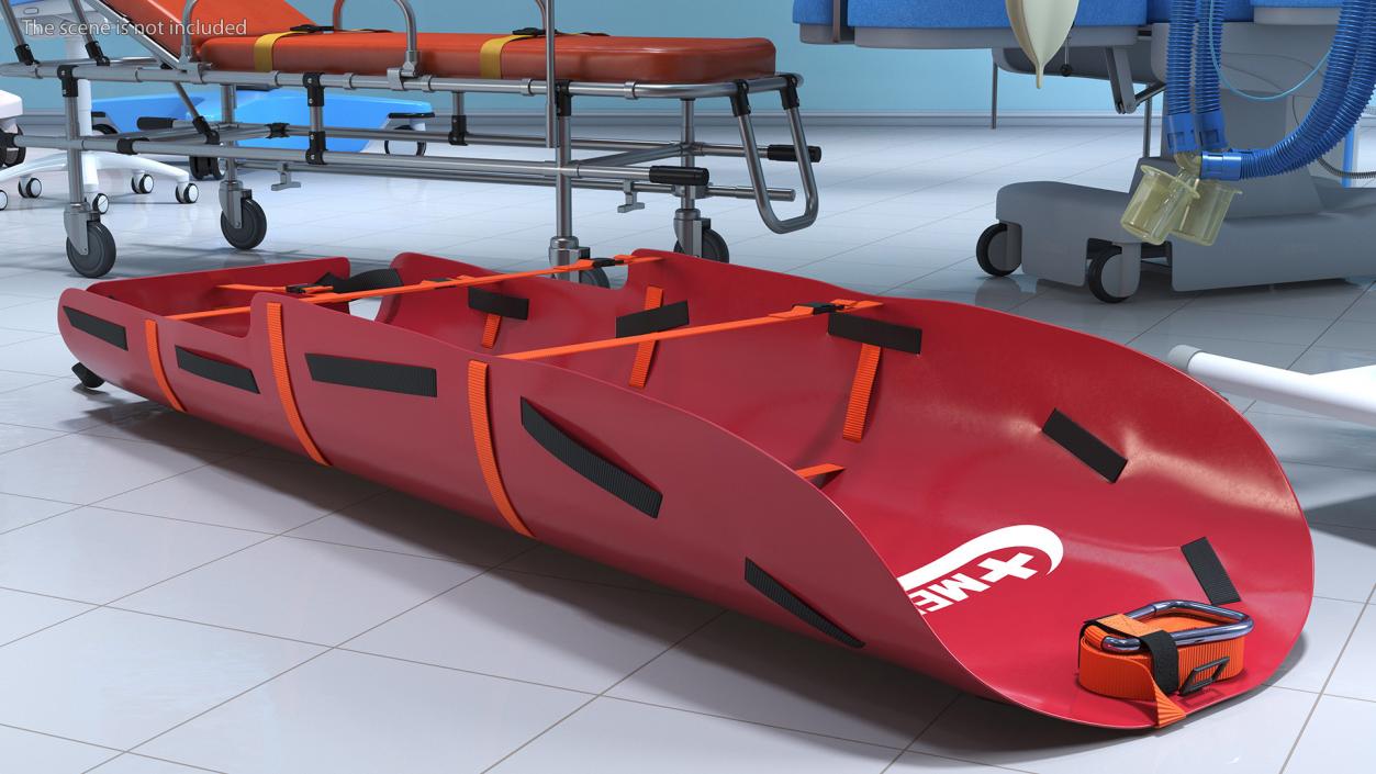 Med Sled Red 3D