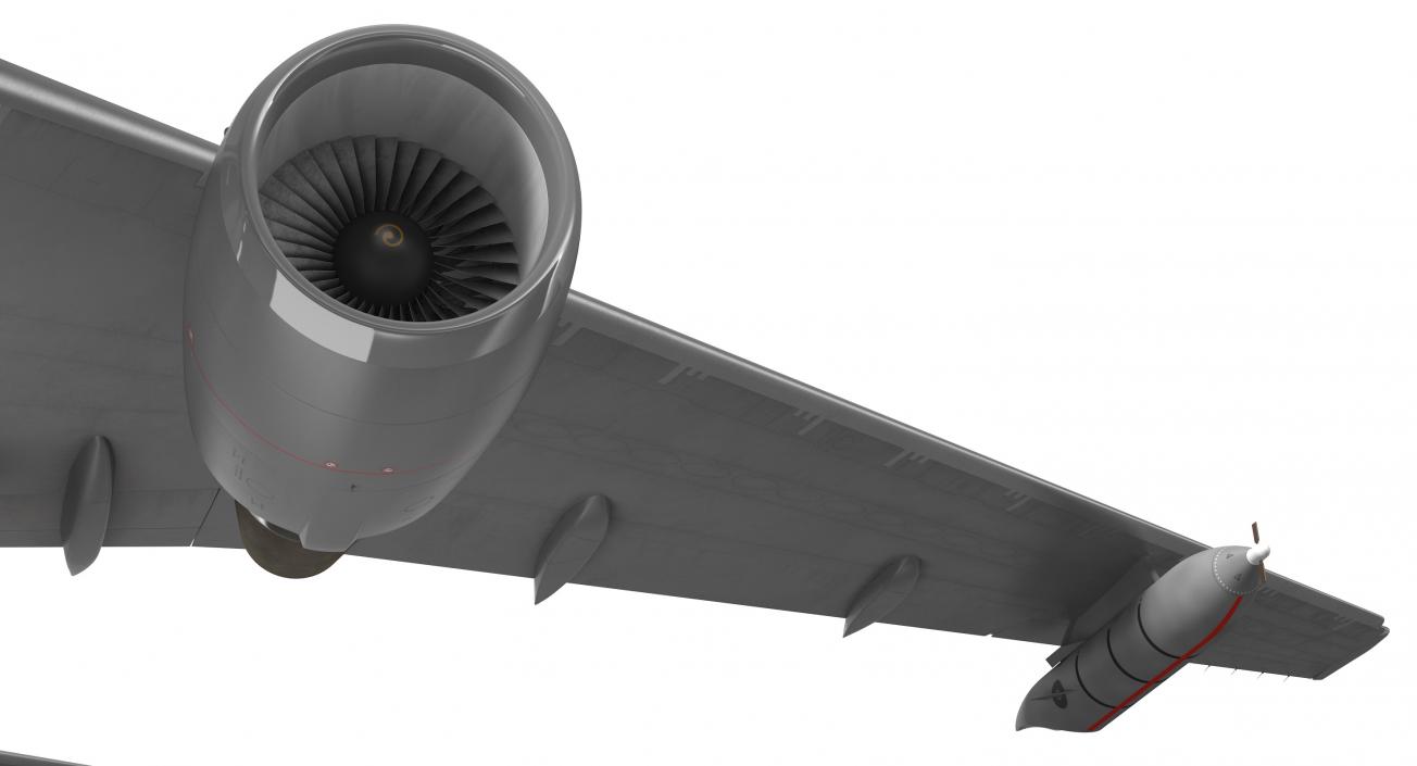 Boeing KC46 Pegasus Military Refueling Aircraft Rigged 3D model