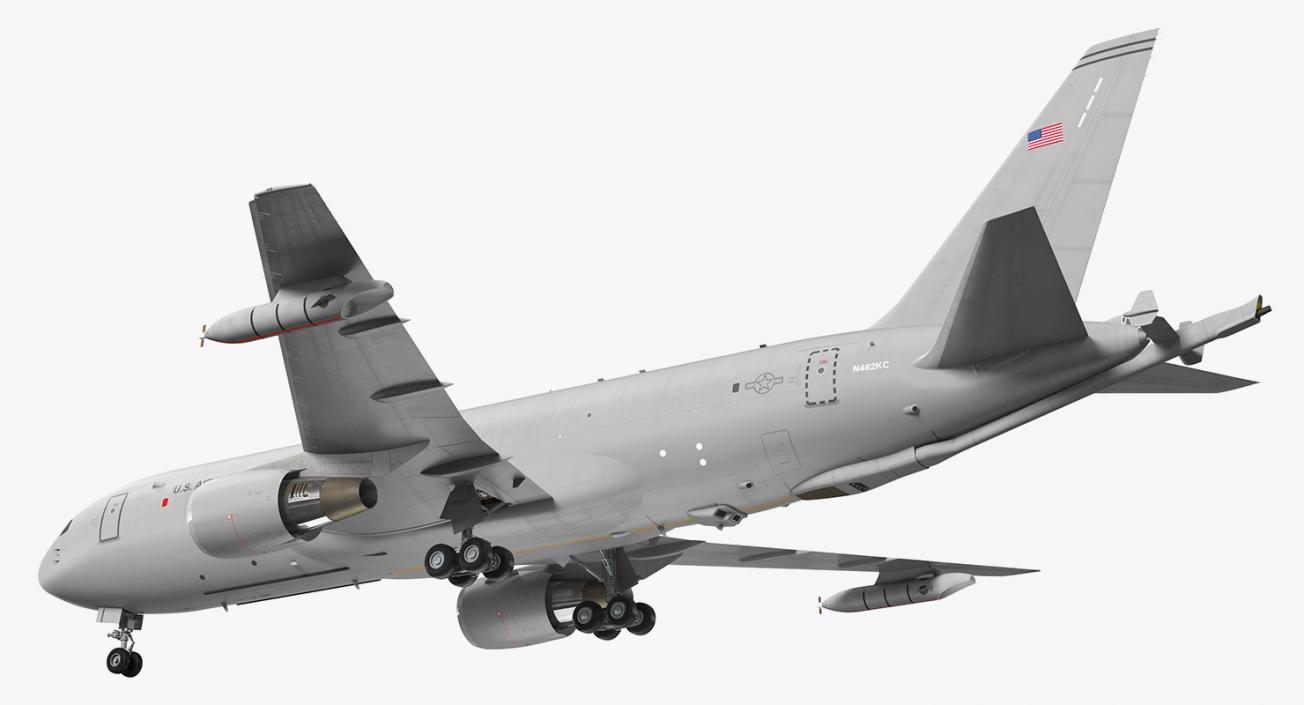 Boeing KC46 Pegasus Military Refueling Aircraft Rigged 3D model