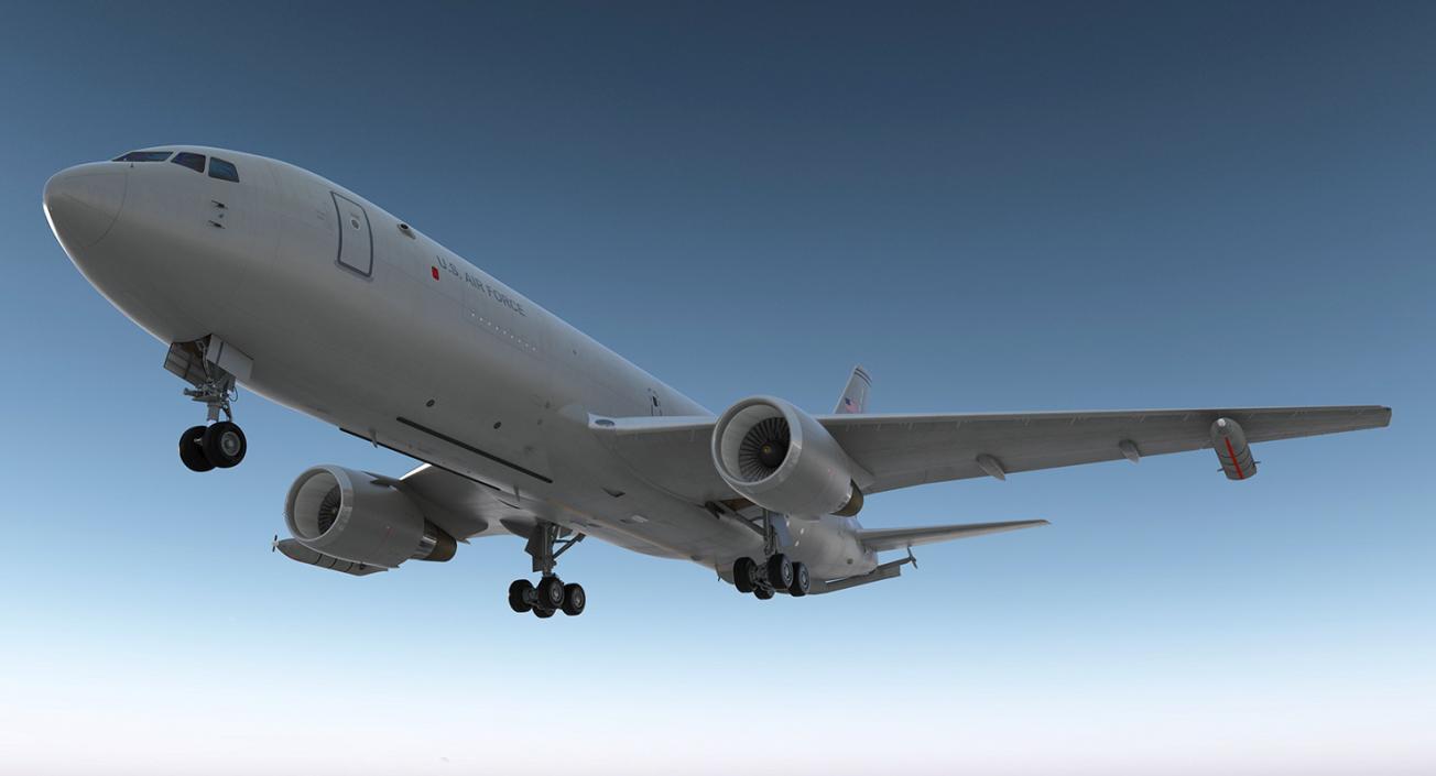 Boeing KC46 Pegasus Military Refueling Aircraft Rigged 3D model