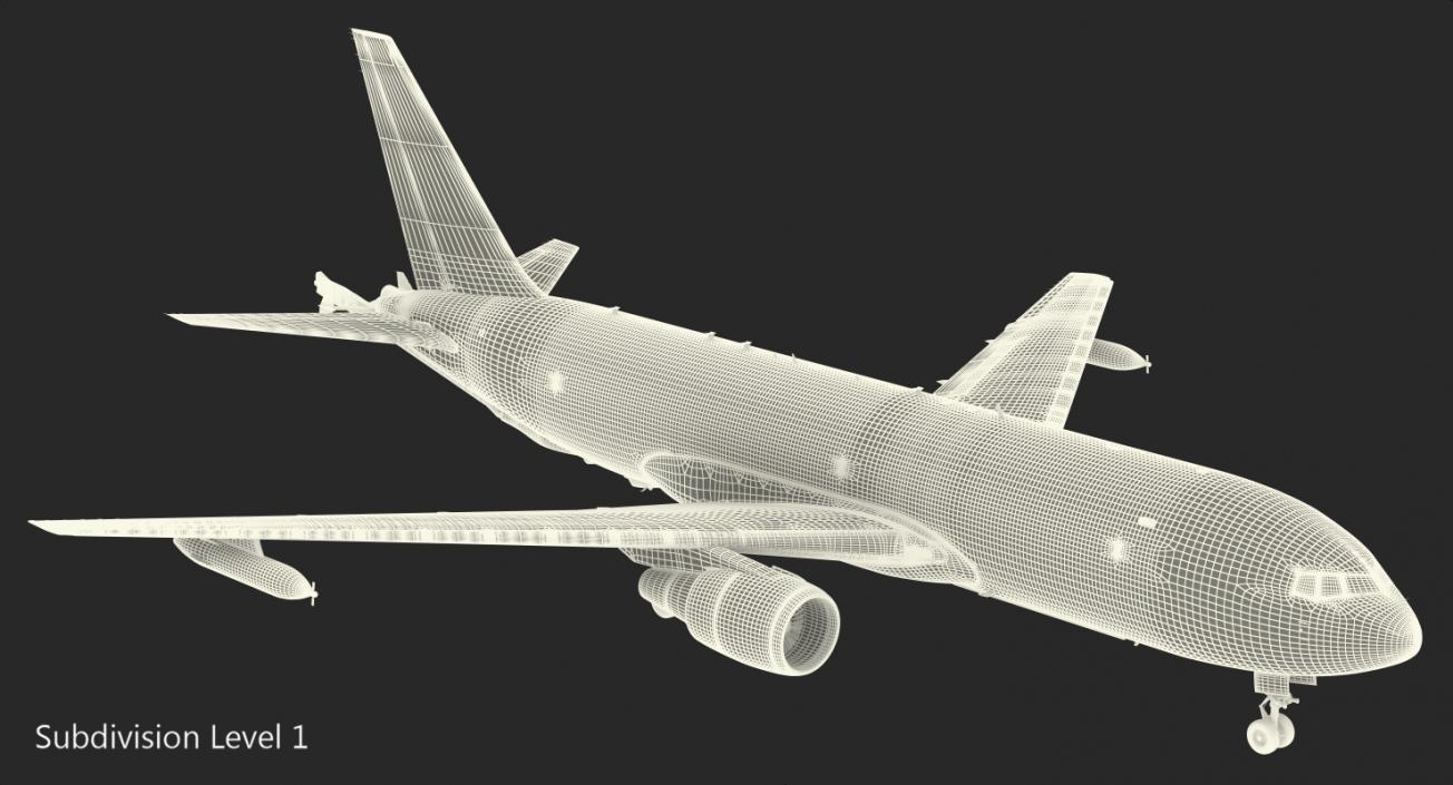 Boeing KC46 Pegasus Military Refueling Aircraft Rigged 3D model