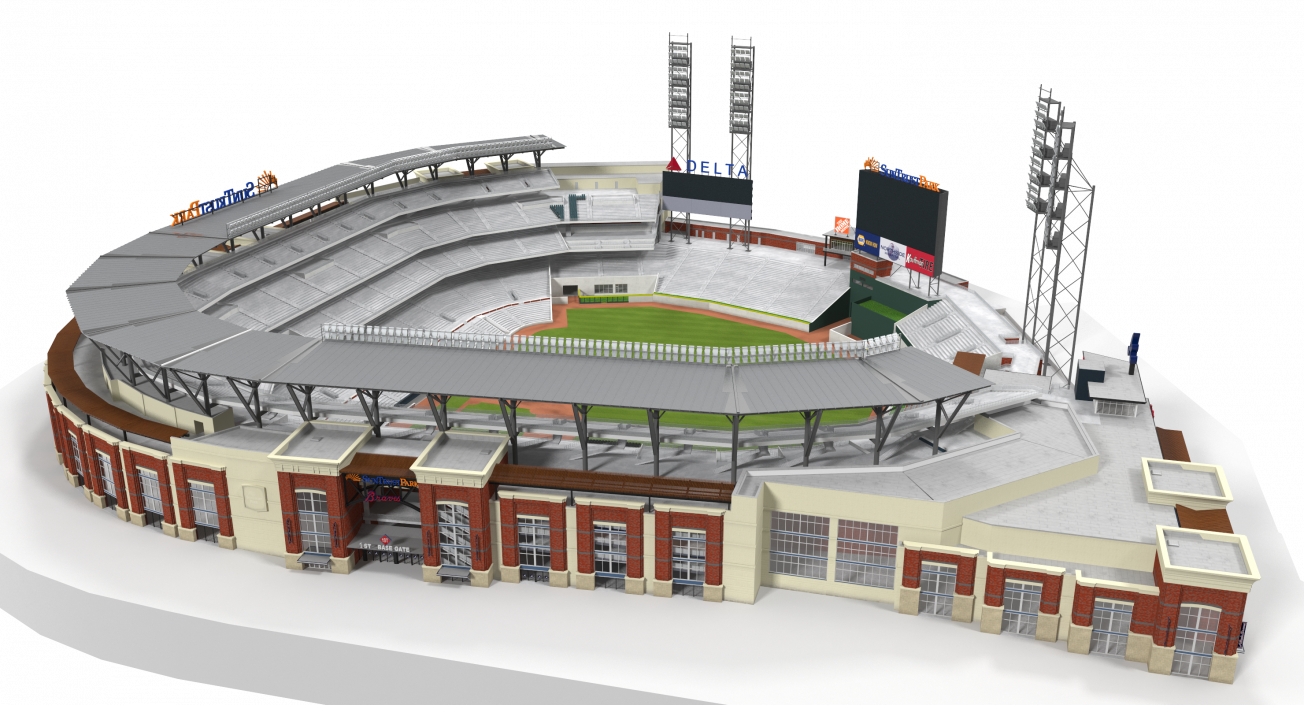 3D Baseball Stadium