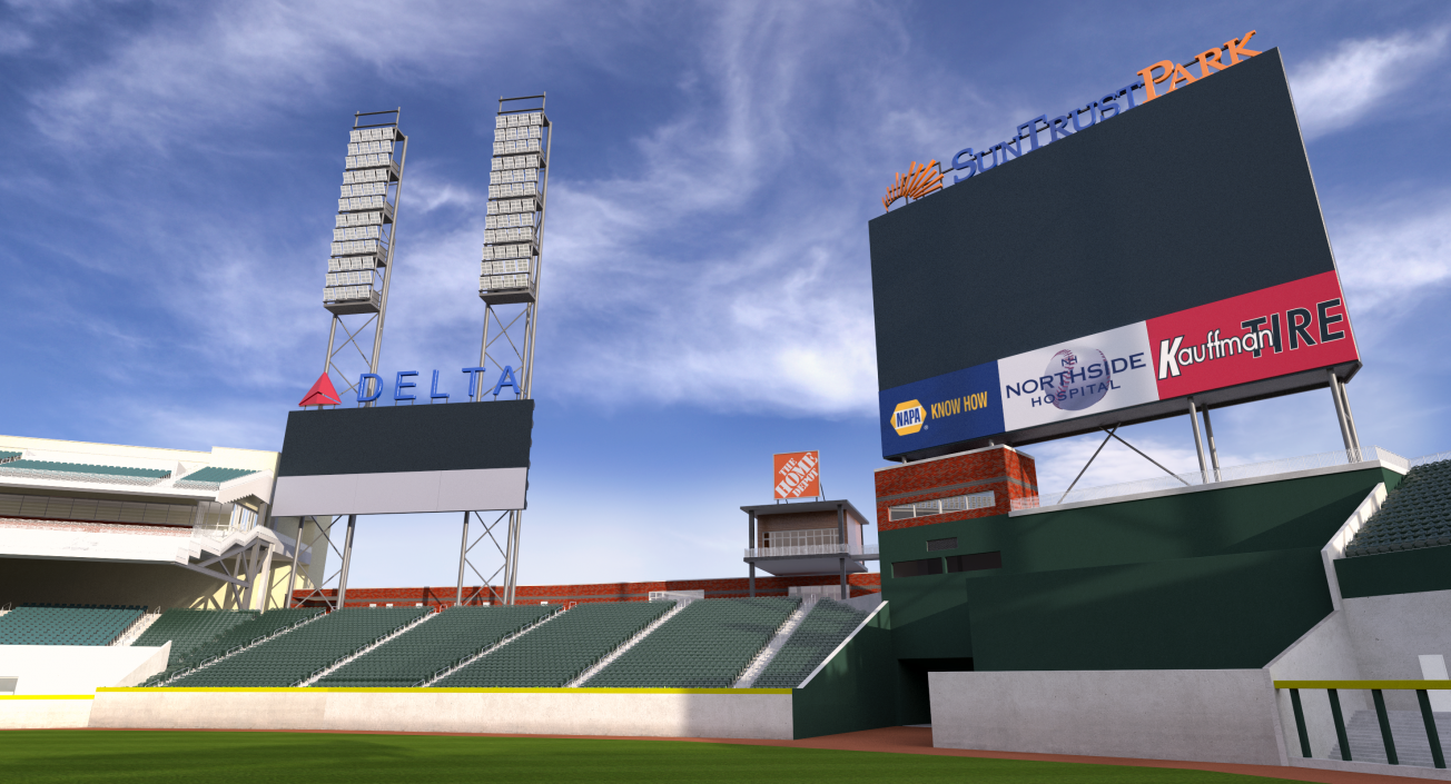 3D Baseball Stadium