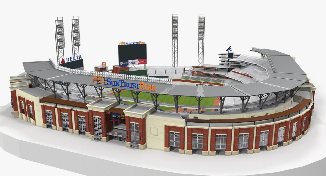 3D Baseball Stadium