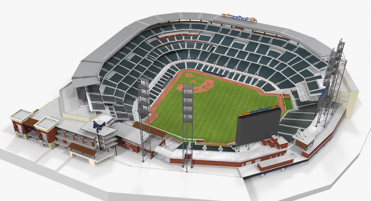 3D Baseball Stadium