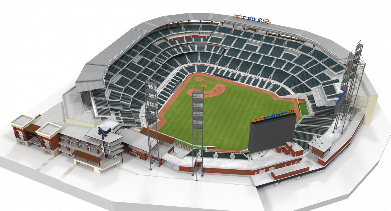 3D Baseball Stadium