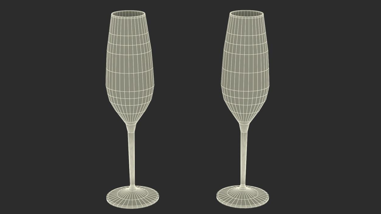 Freixenet Italian Rose Sparkling Wine and Glass 3D