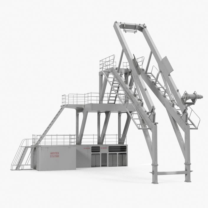 3D Lifeboat Launching Mechanism model