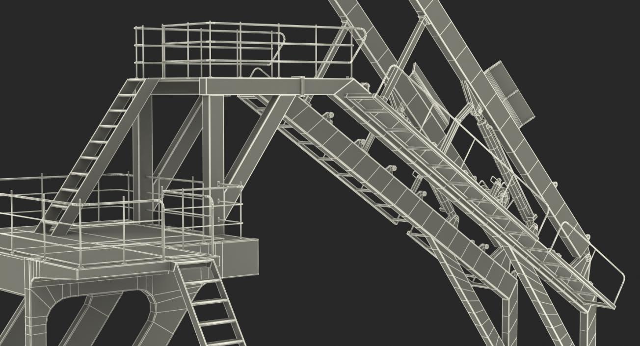 3D Lifeboat Launching Mechanism model