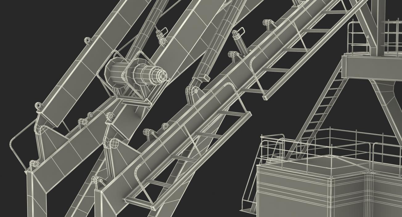 3D Lifeboat Launching Mechanism model