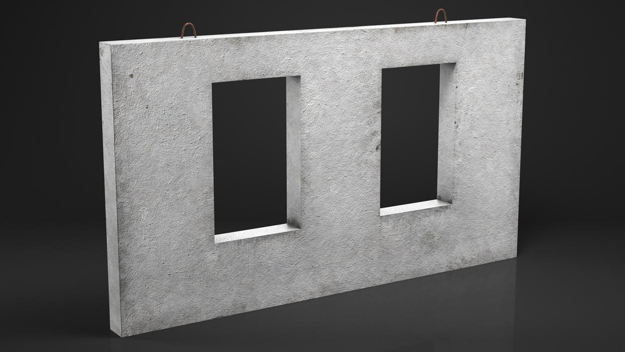 3D Precast Concrete Panels Big Collection model