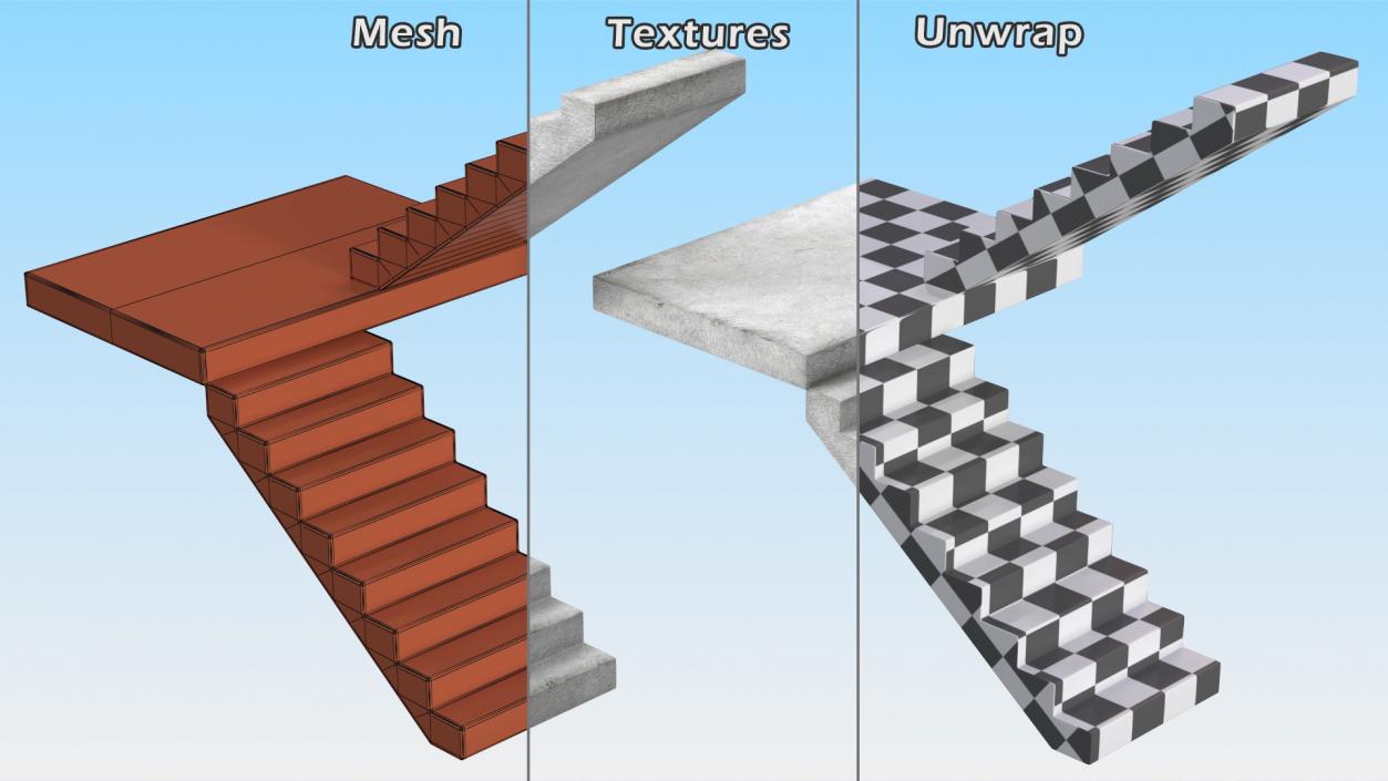 3D Precast Concrete Panels Big Collection model