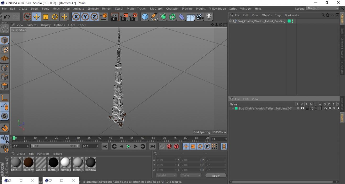 3D Burj Khalifa Worlds Tallest Building