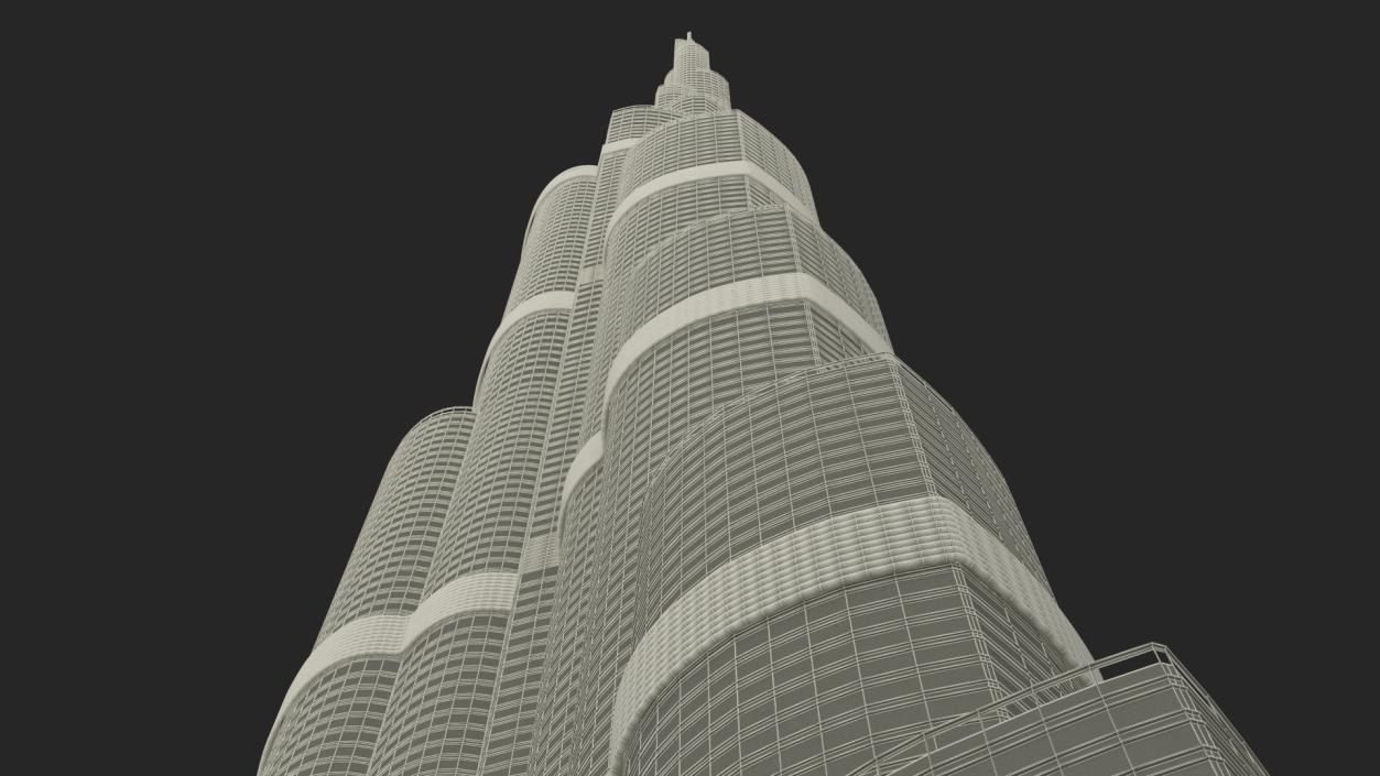 3D Burj Khalifa Worlds Tallest Building