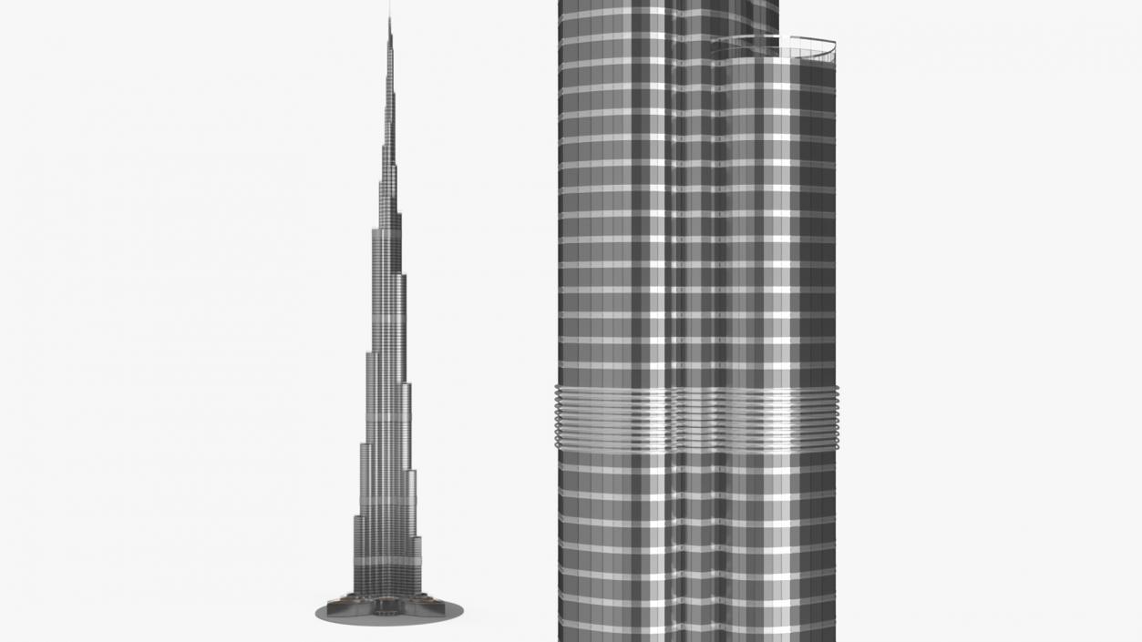 3D Burj Khalifa Worlds Tallest Building