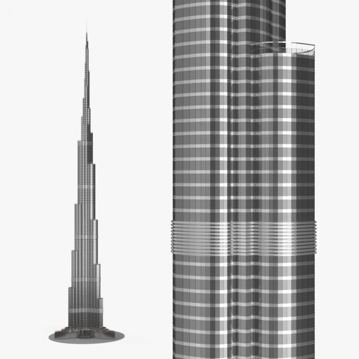 3D Burj Khalifa Worlds Tallest Building