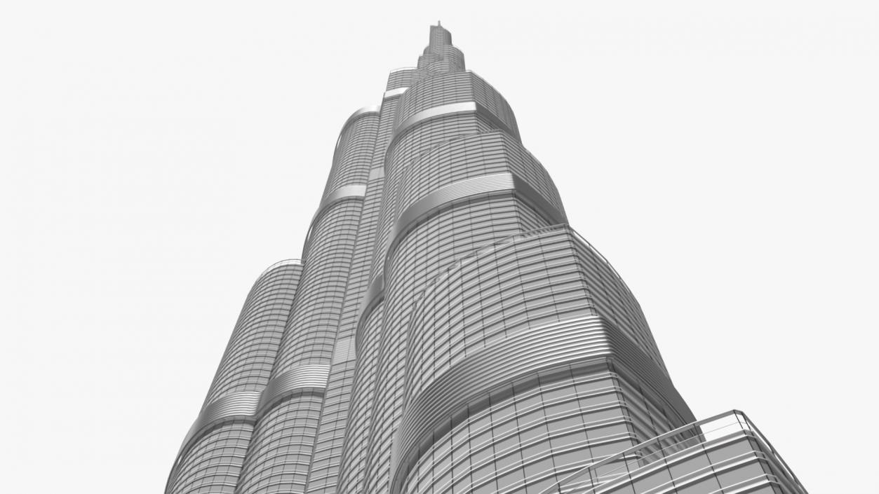 3D Burj Khalifa Worlds Tallest Building