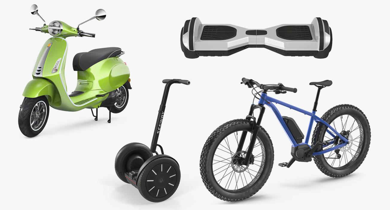 3D model Two Wheel Electric Vehicles Rigged Collection