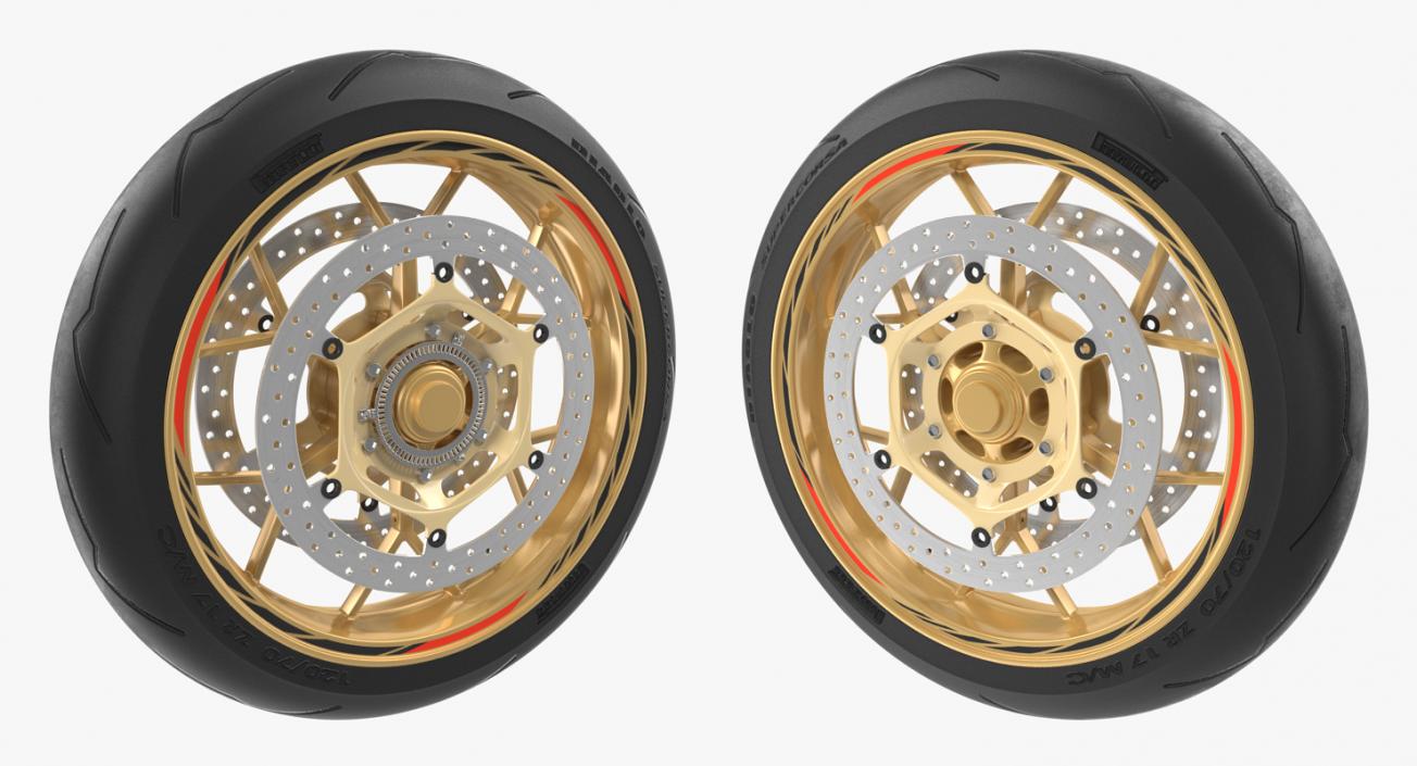 3D Sport Motorcycle Front Wheel model