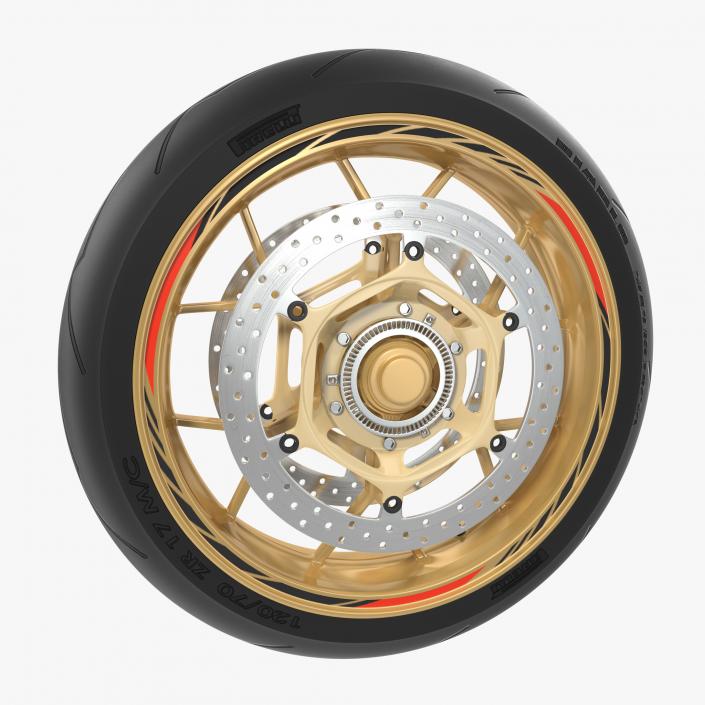 3D Sport Motorcycle Front Wheel model