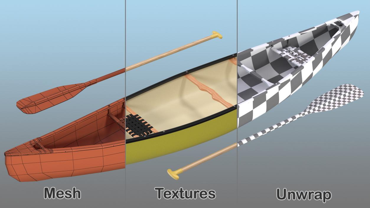 3D model Rowing Boats Collection 3