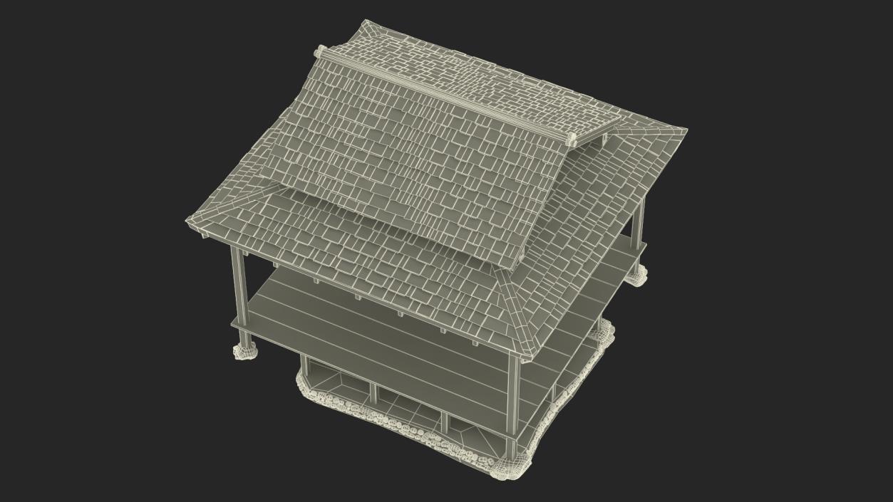 3D model Japanese Gazebo