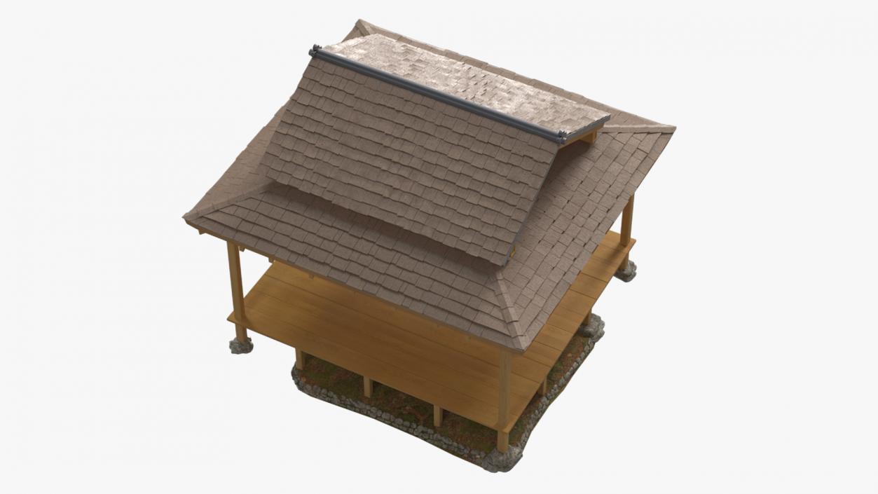 3D model Japanese Gazebo