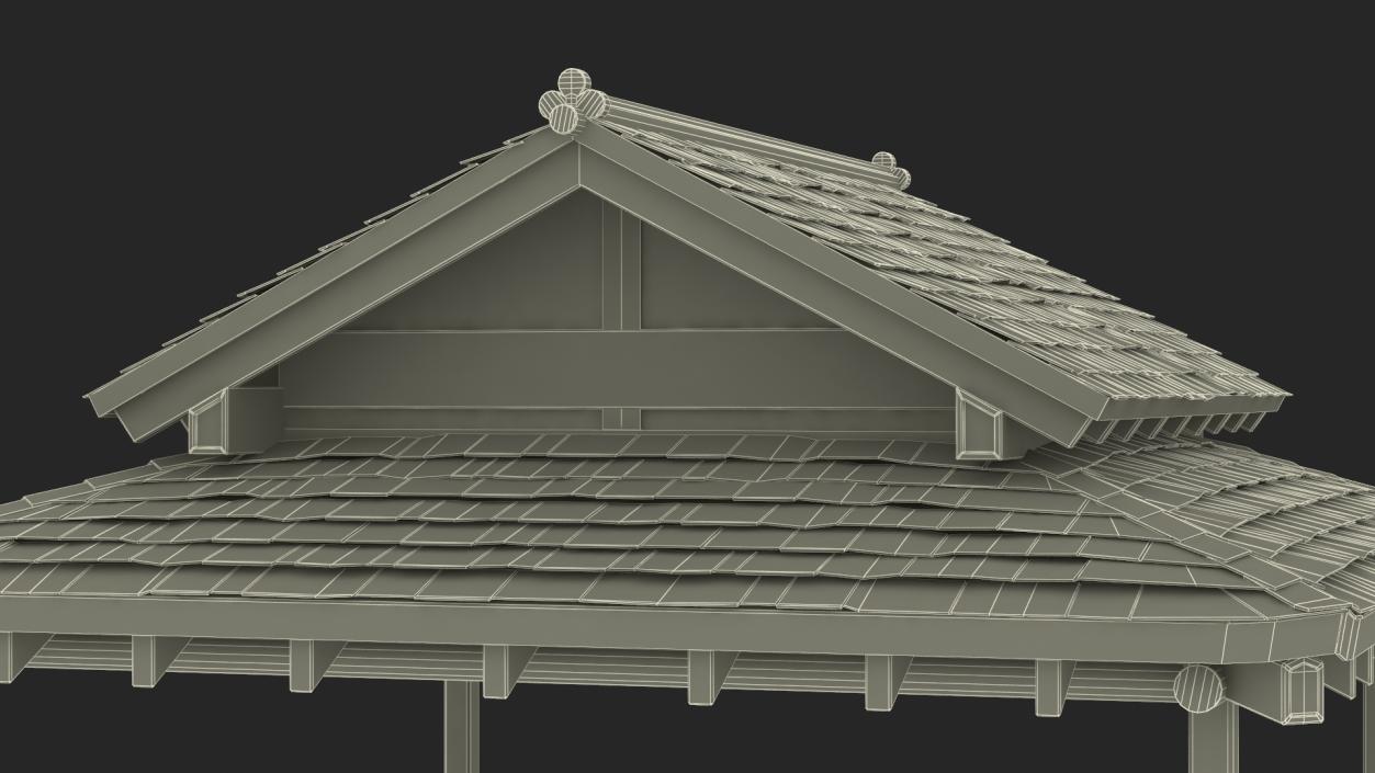 3D model Japanese Gazebo