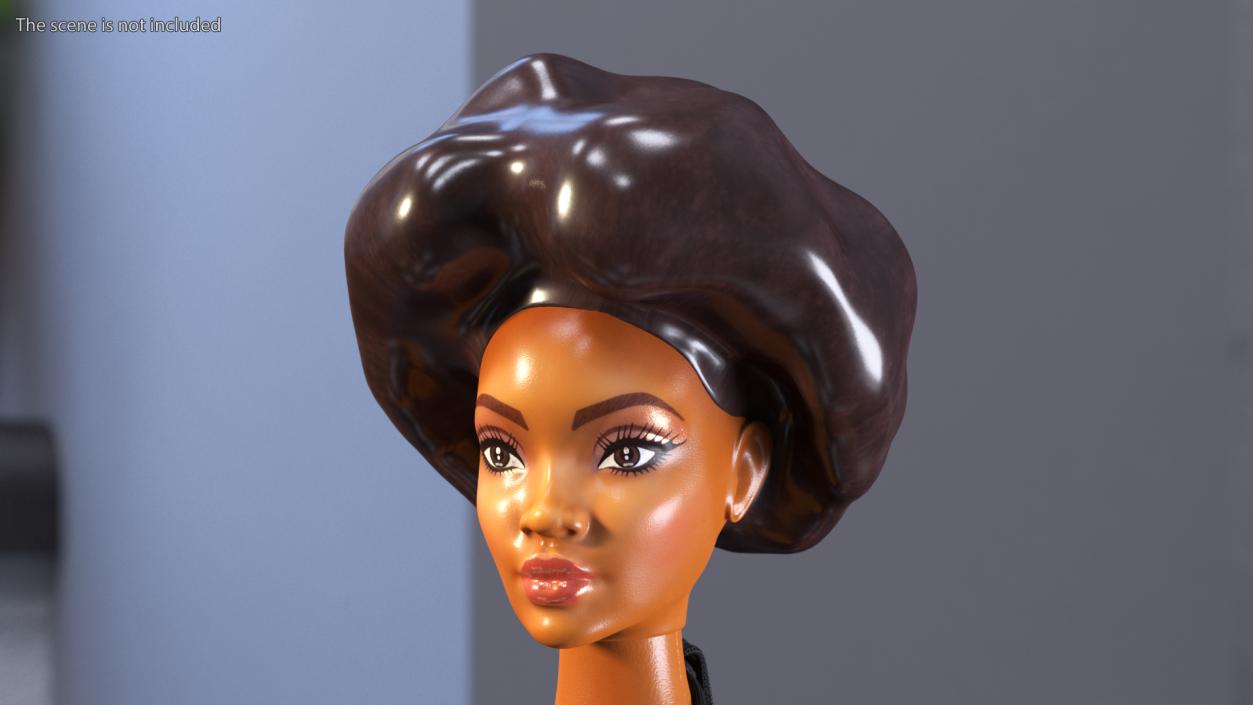 3D Barbie Looks Doll Head Elle GTD91 model