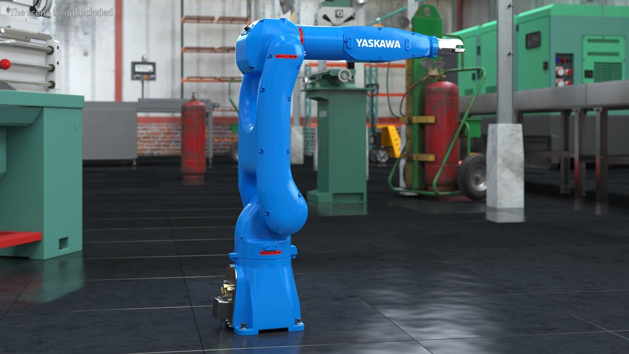 Yaskawa Motoman GP7 Robot Rigged 3D