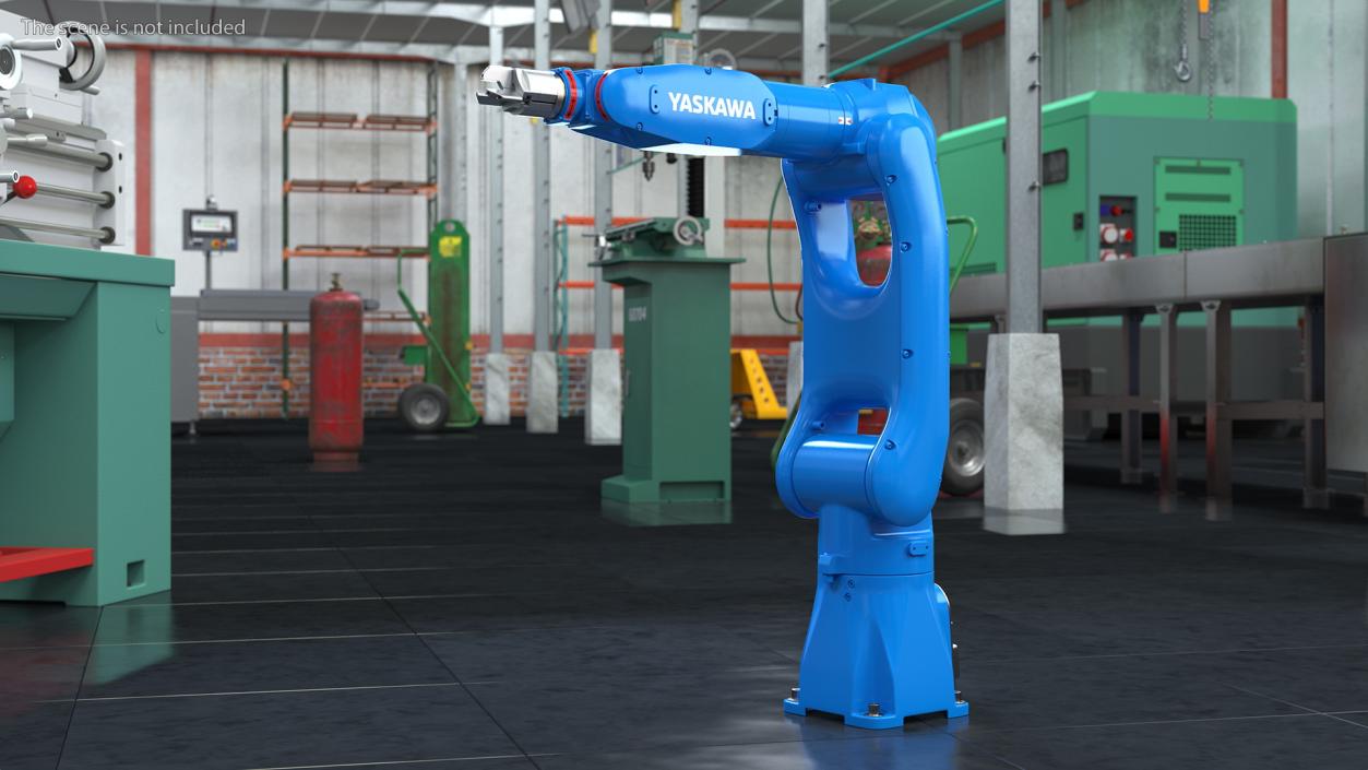 Yaskawa Motoman GP7 Robot Rigged 3D