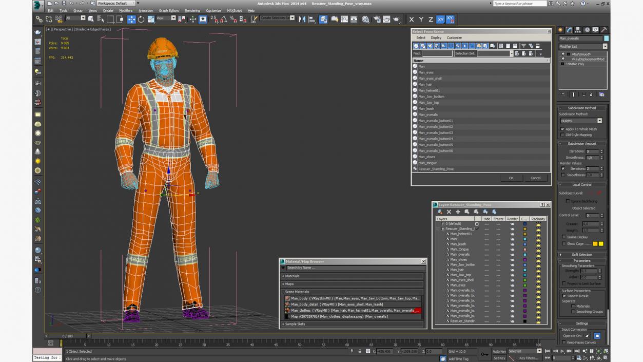 3D Rescuer Standing Pose