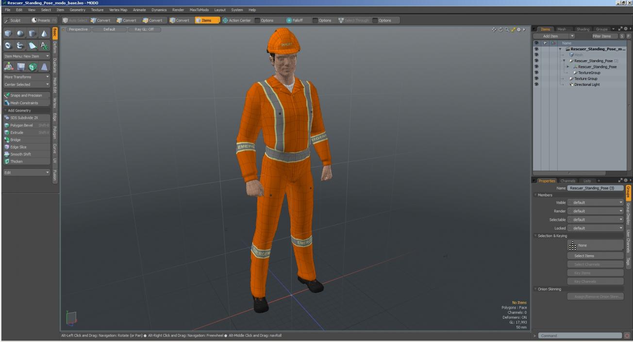 3D Rescuer Standing Pose