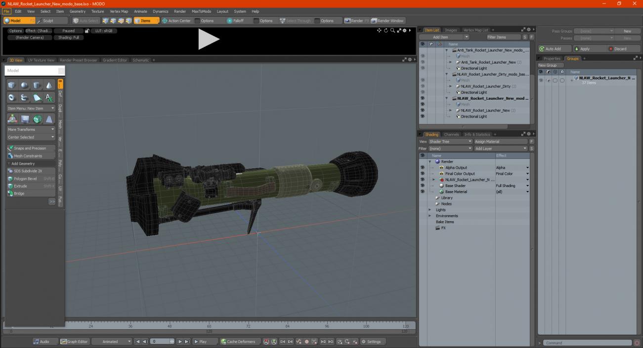 NLAW Rocket Launcher New 3D model