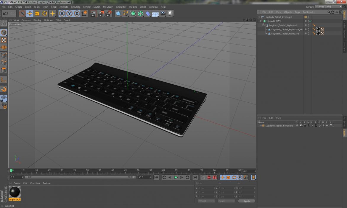 Logitech Tablet Keyboard 3D model