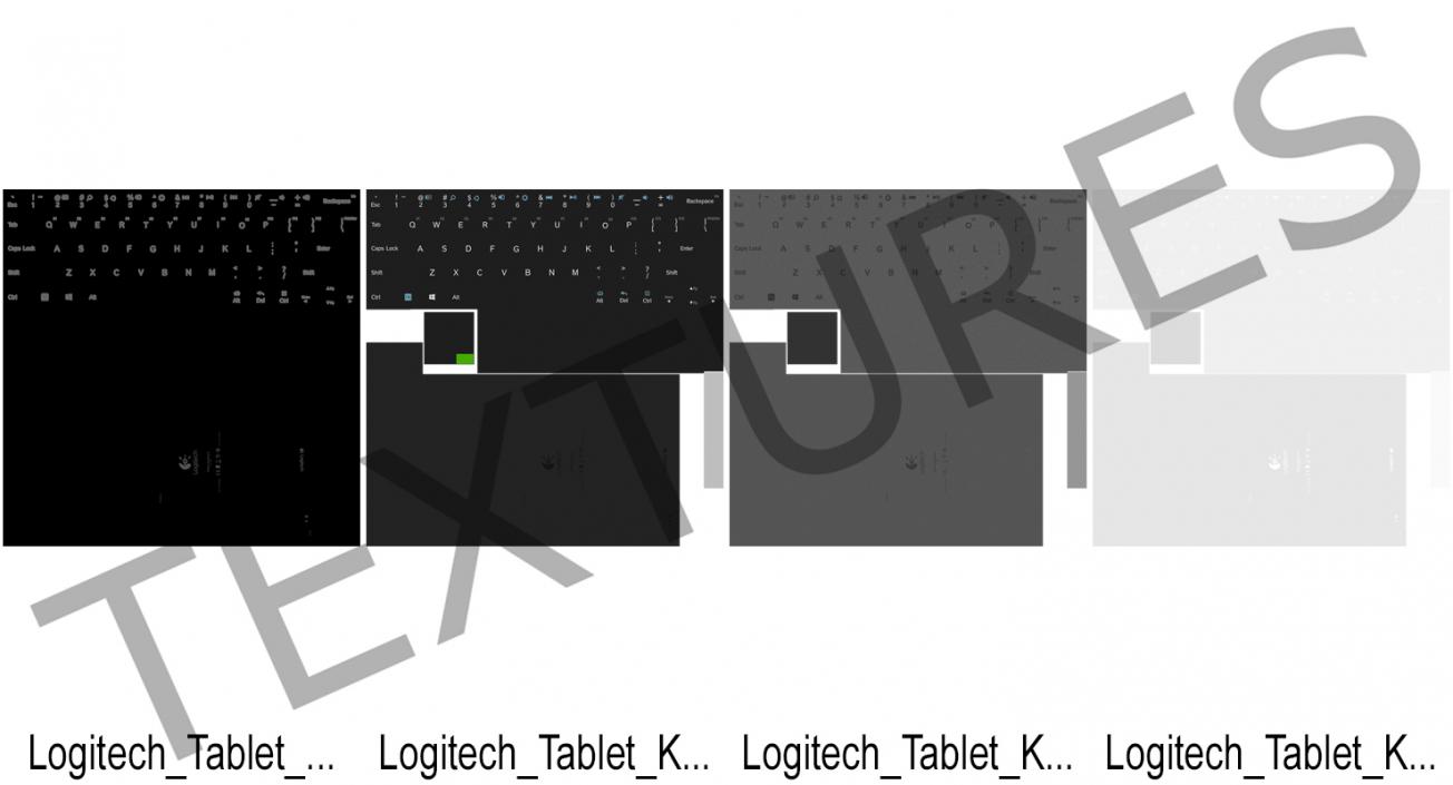 Logitech Tablet Keyboard 3D model