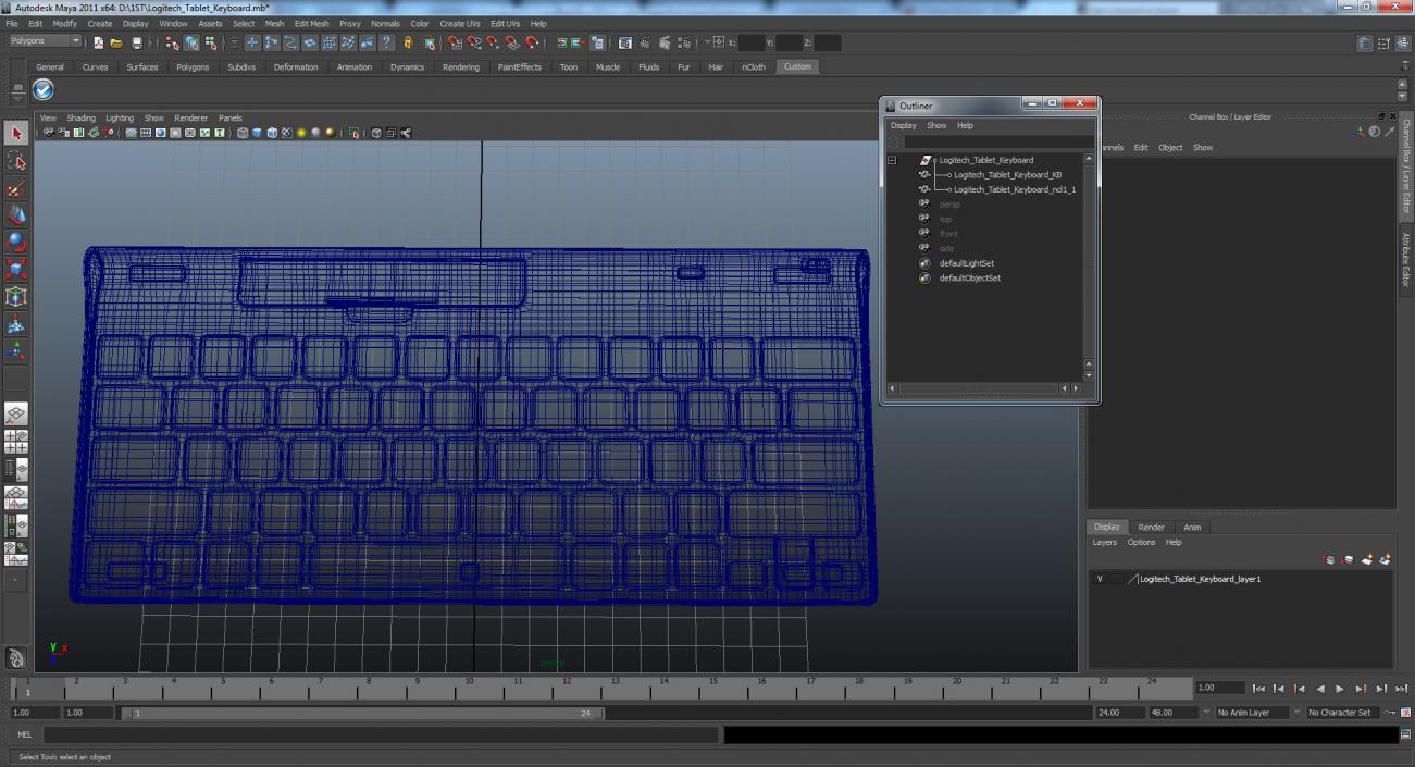 Logitech Tablet Keyboard 3D model