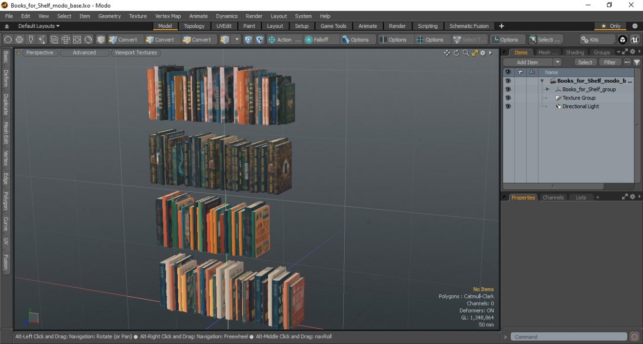 3D model Books for Shelf