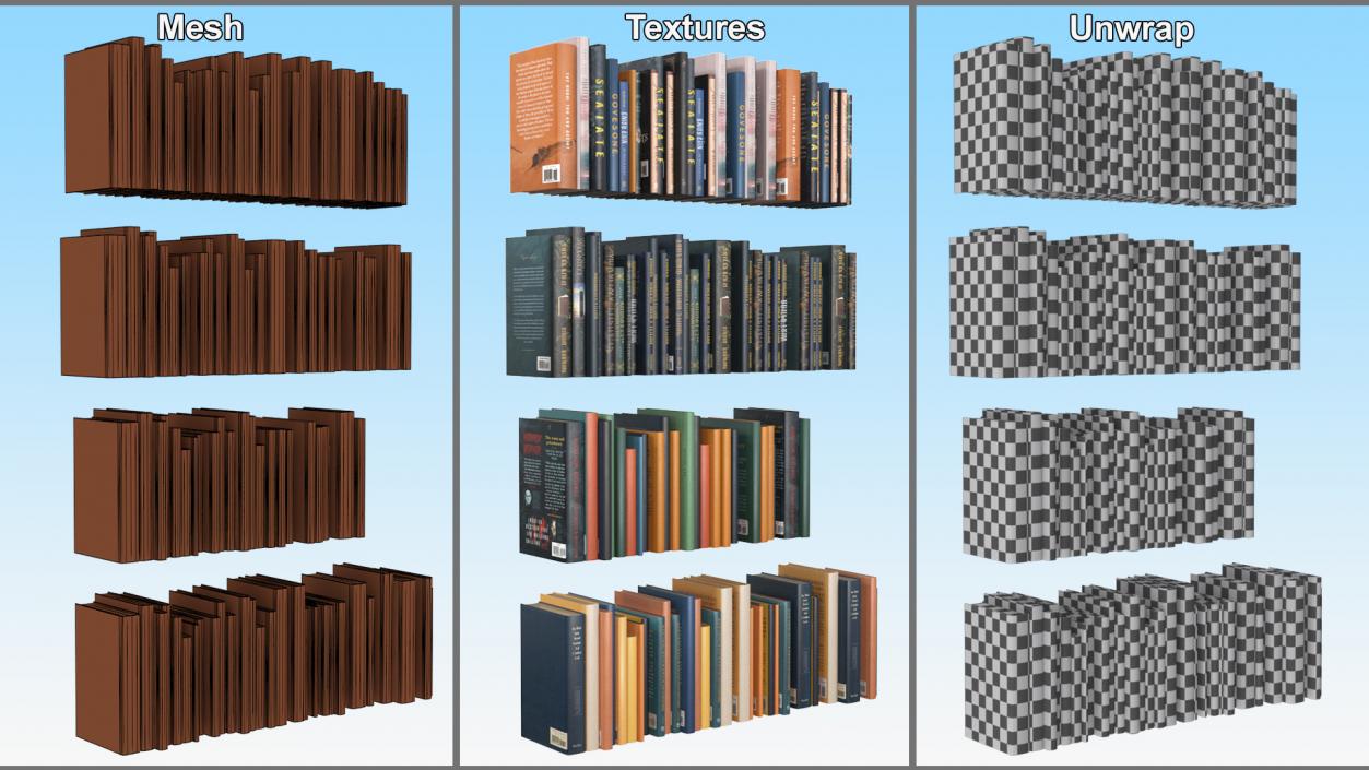 3D model Books for Shelf