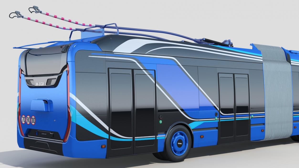 3D model Iveco Crealis Trolleybus Simple Interior