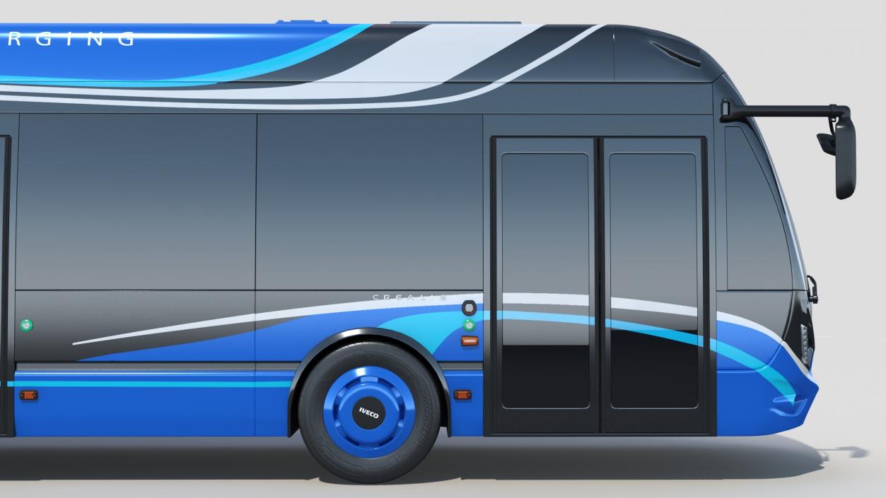 3D model Iveco Crealis Trolleybus Simple Interior