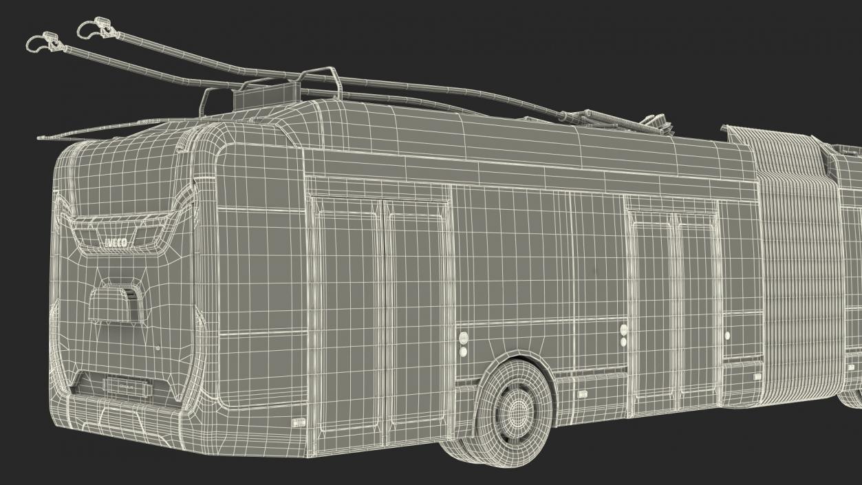 3D model Iveco Crealis Trolleybus Simple Interior