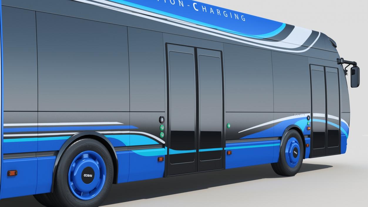 3D model Iveco Crealis Trolleybus Simple Interior