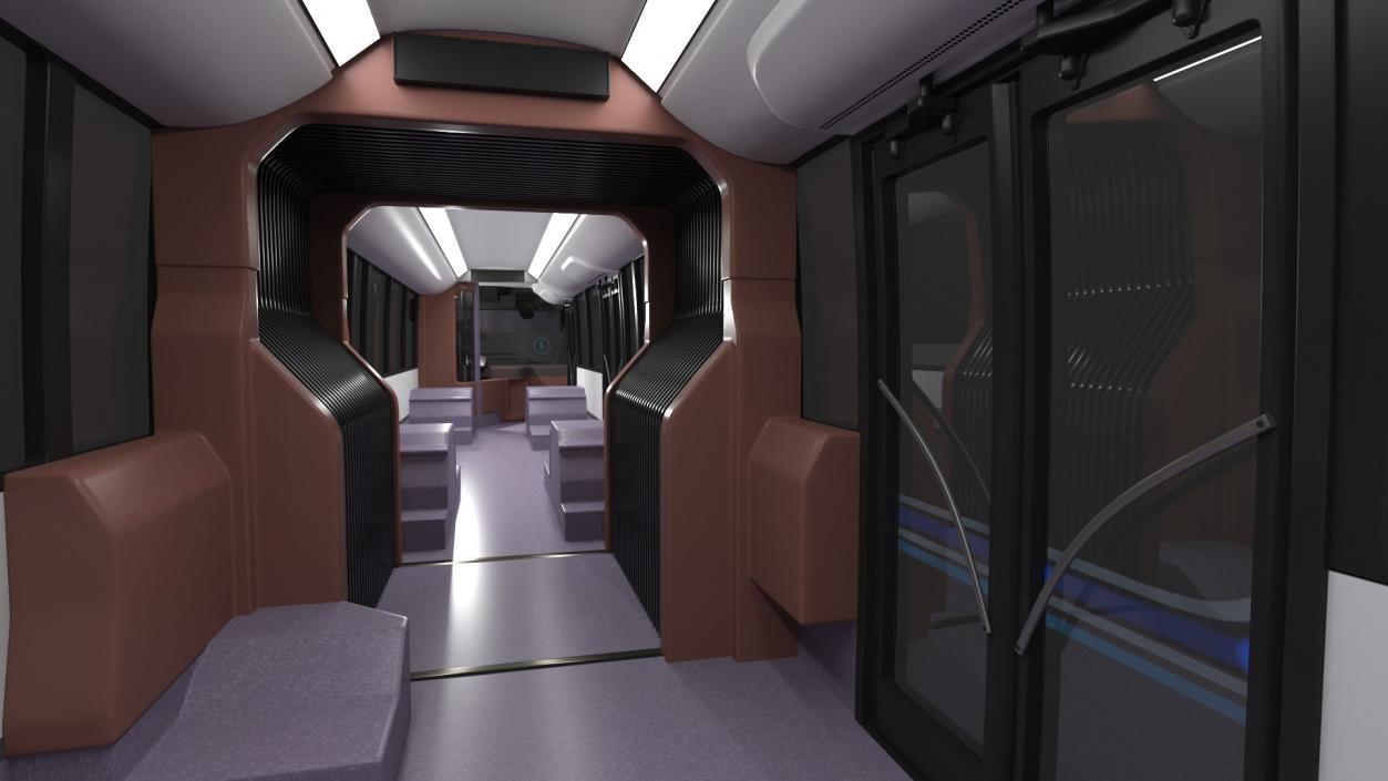 3D model Iveco Crealis Trolleybus Simple Interior