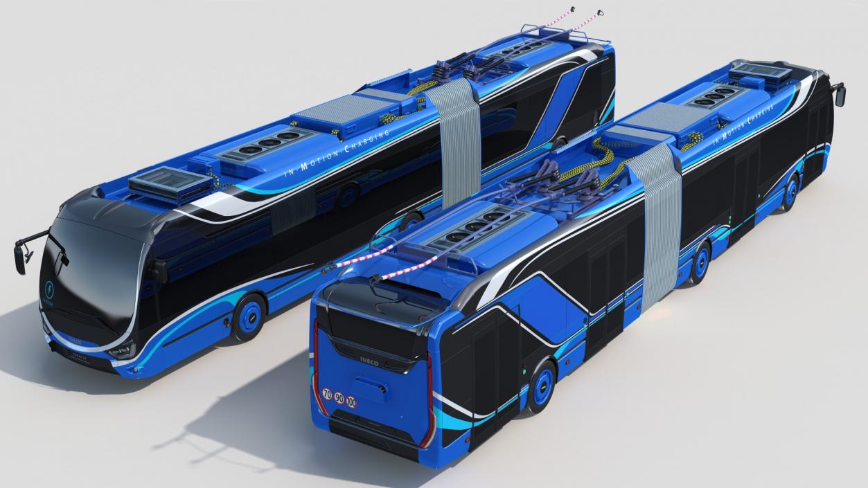 3D model Iveco Crealis Trolleybus Simple Interior