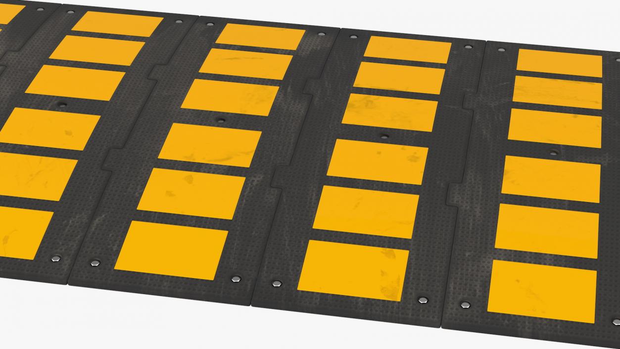 3D Rubber Speed Hump Dusty model