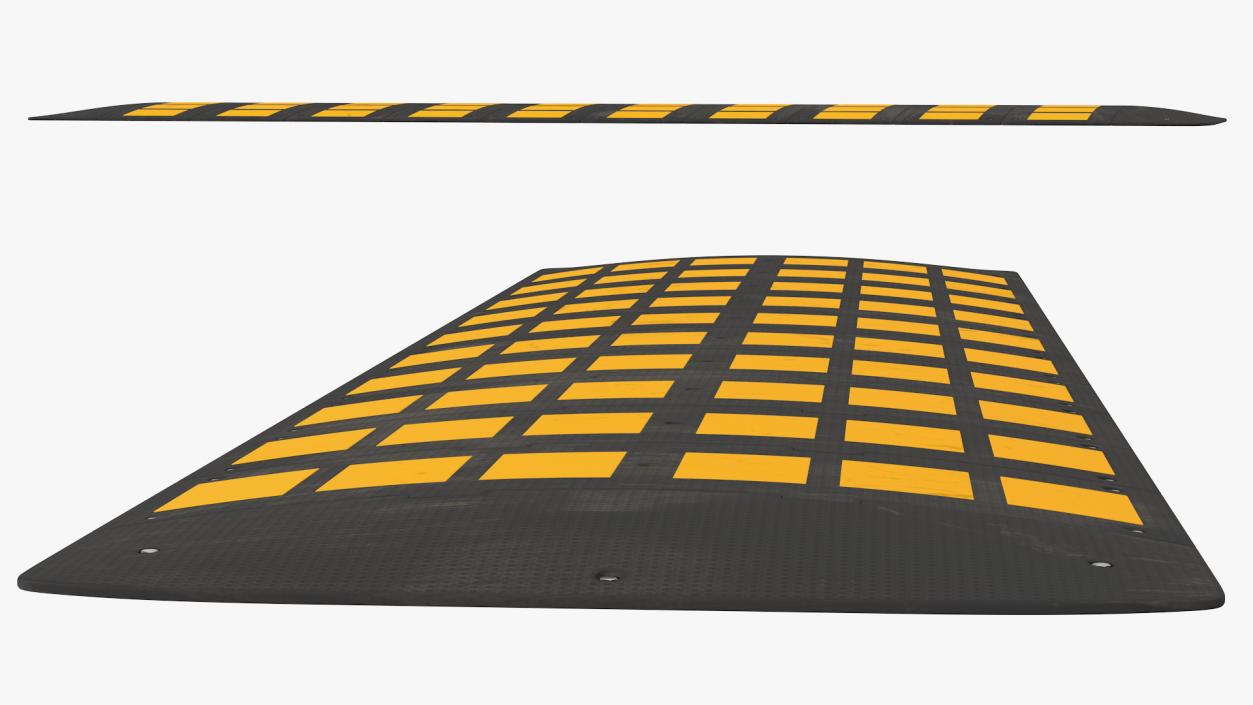 3D Rubber Speed Hump Dusty model